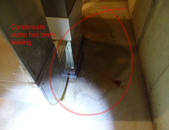 Leaking Condensate